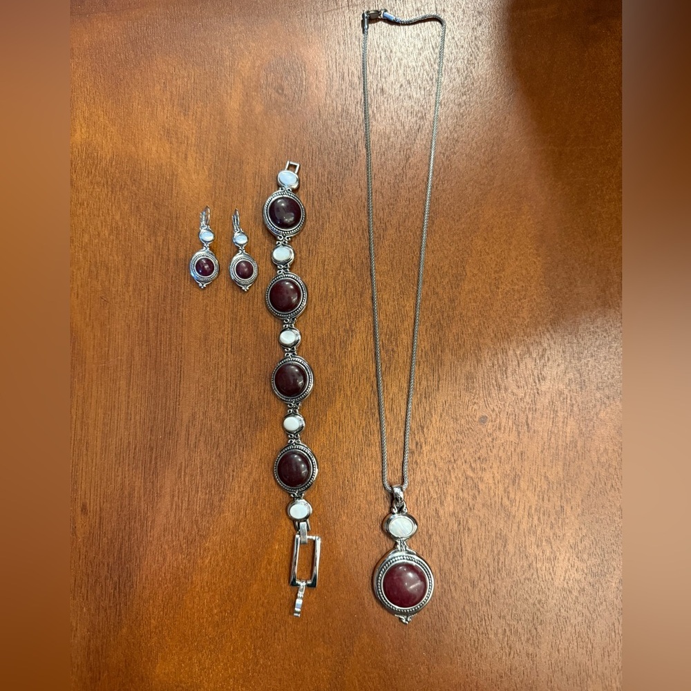 Lia Sophia Caramello Necklace, Bracelet, and Earrings Set
